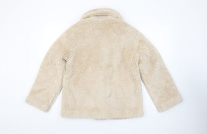 Womens UK Size XS Gémo Beige Basic Jacket