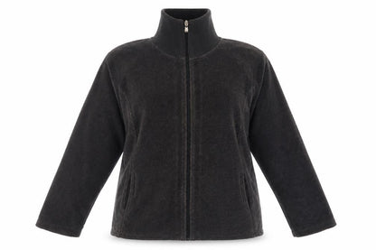 Marks & Spencer Per Una Grey Fleece Zip Jacket Women XL