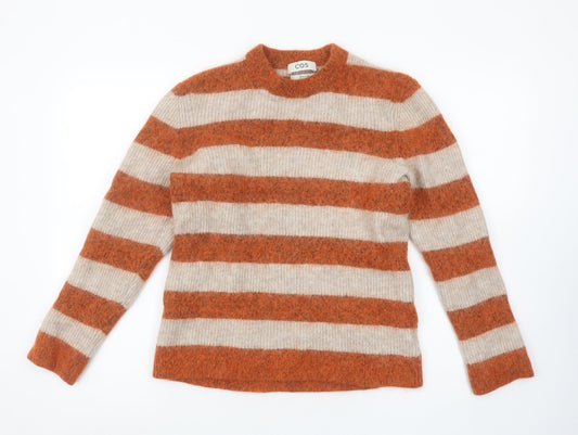 COS Women’s Multicoloured Striped Alpaca Wool Jumper Size S Regular