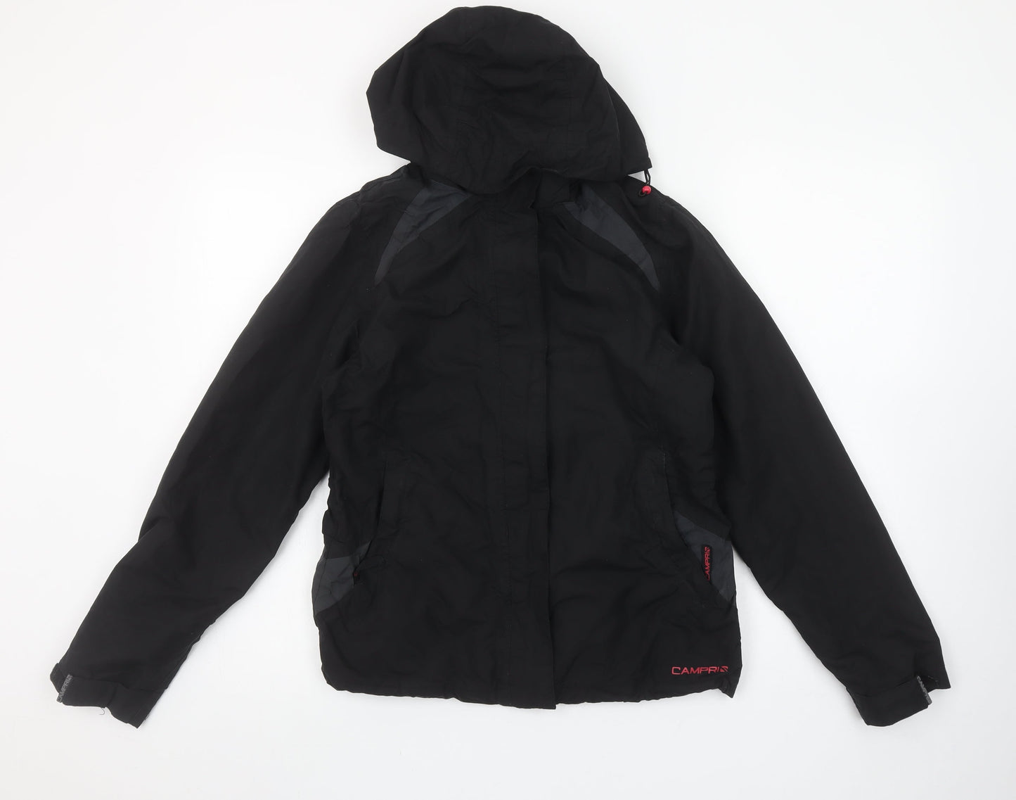 Womens UK Size 8 Campri Black Parka Coat