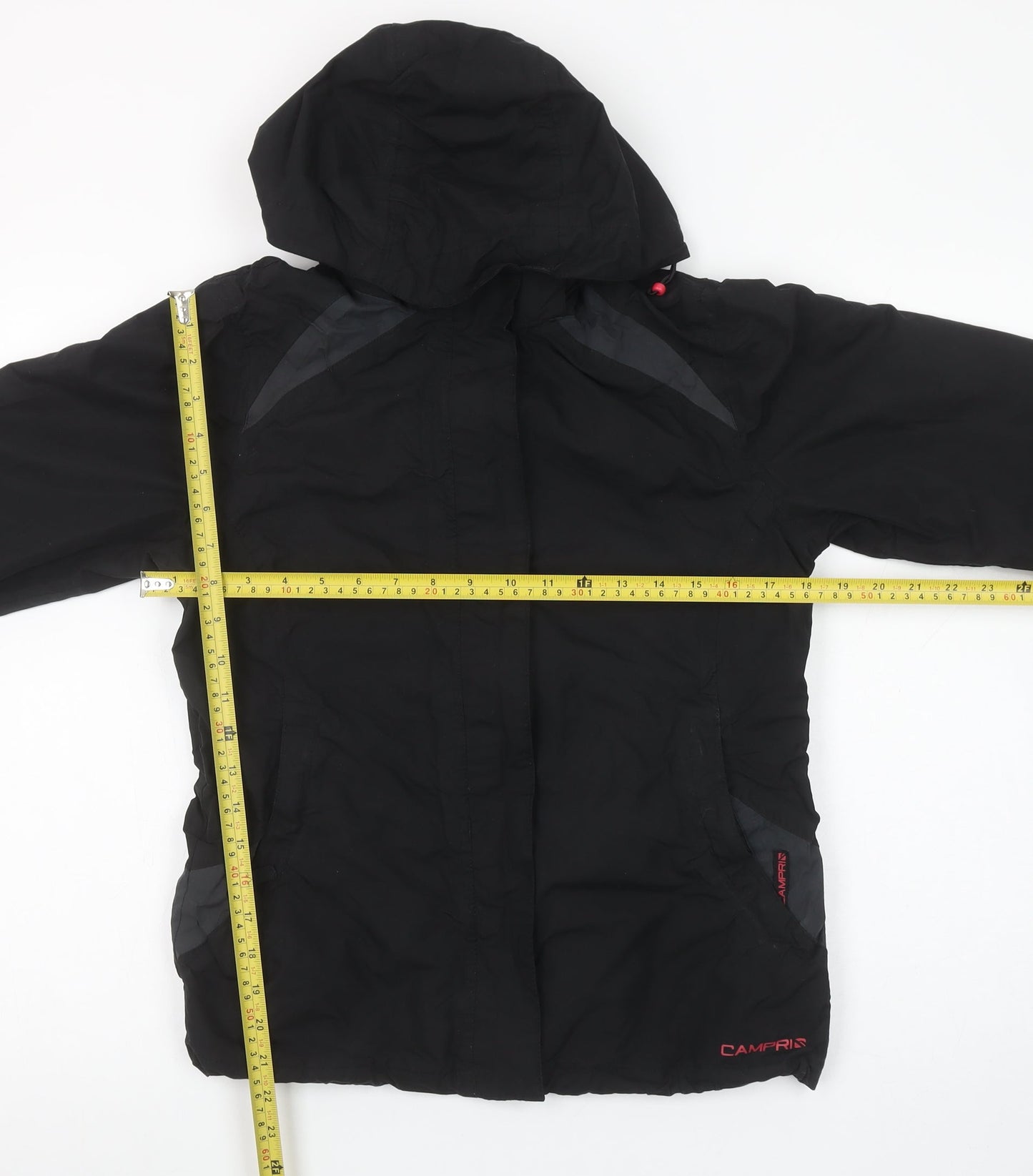 Womens UK Size 8 Campri Black Parka Coat