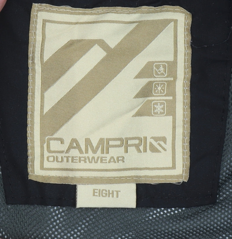 Womens UK Size 8 Campri Black Parka Coat
