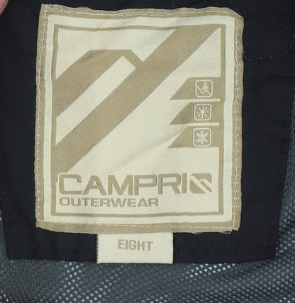 Womens UK Size 8 Campri Black Parka Coat