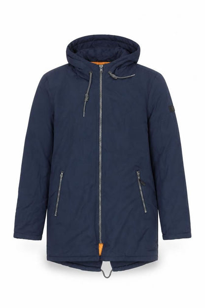Mens UK Size S Blend Blue Parka Coat