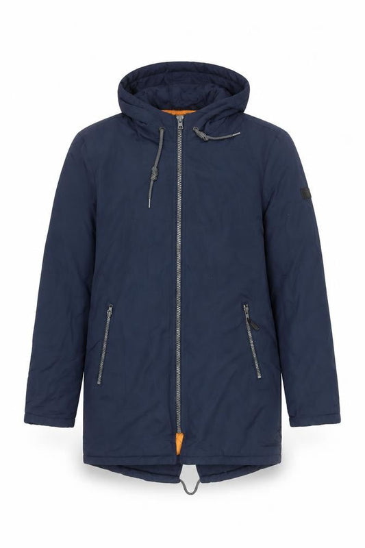 Mens UK Size S Blend Blue Parka Coat