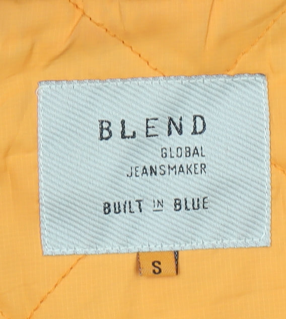Mens UK Size S Blend Blue Parka Coat