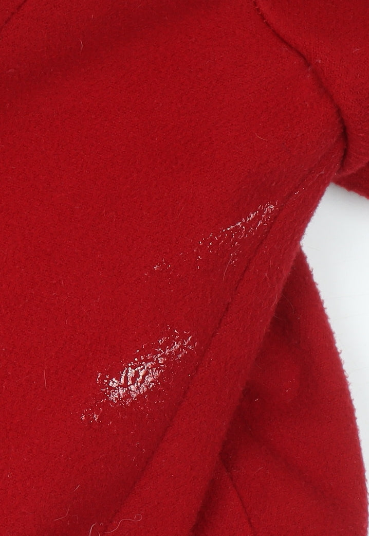 Womens UK Size 12 Marks and Spencer Red Pea Coat