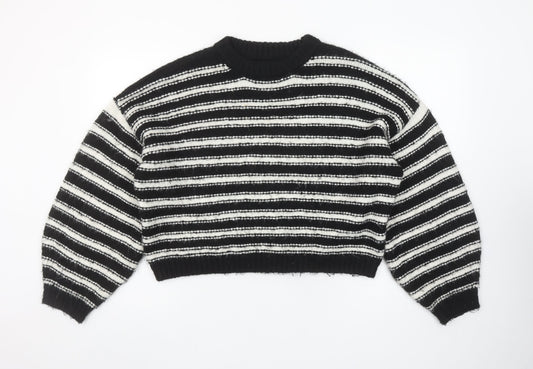 Womens UK Size M Topshop Black Pullover Jumper