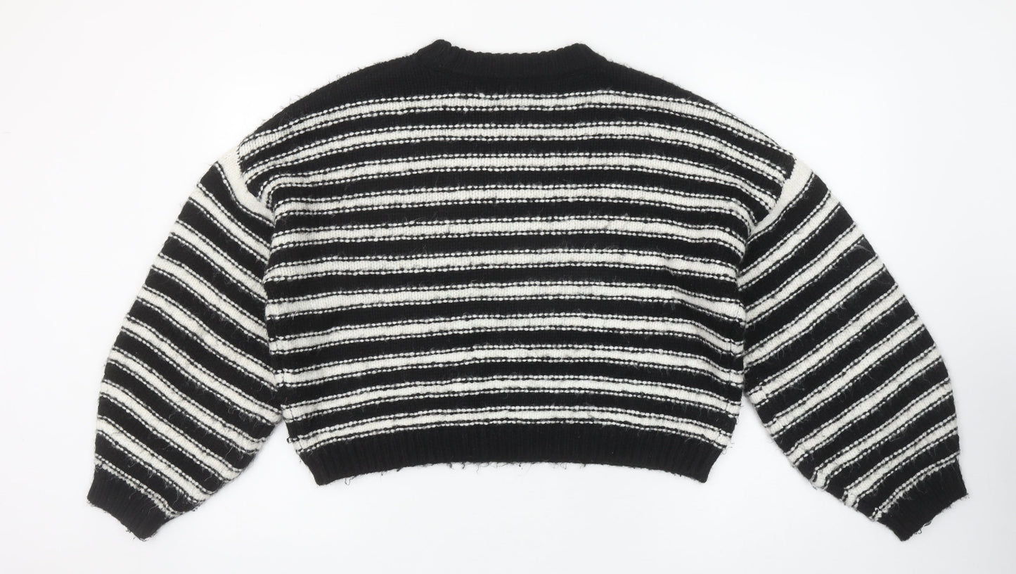 Womens UK Size M Topshop Black Pullover Jumper