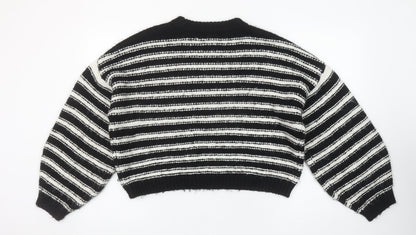 Womens UK Size M Topshop Black Pullover Jumper