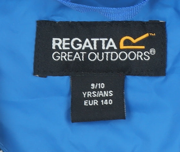 Boys UK Size 9-10 Years Regatta Blue Rain Coat