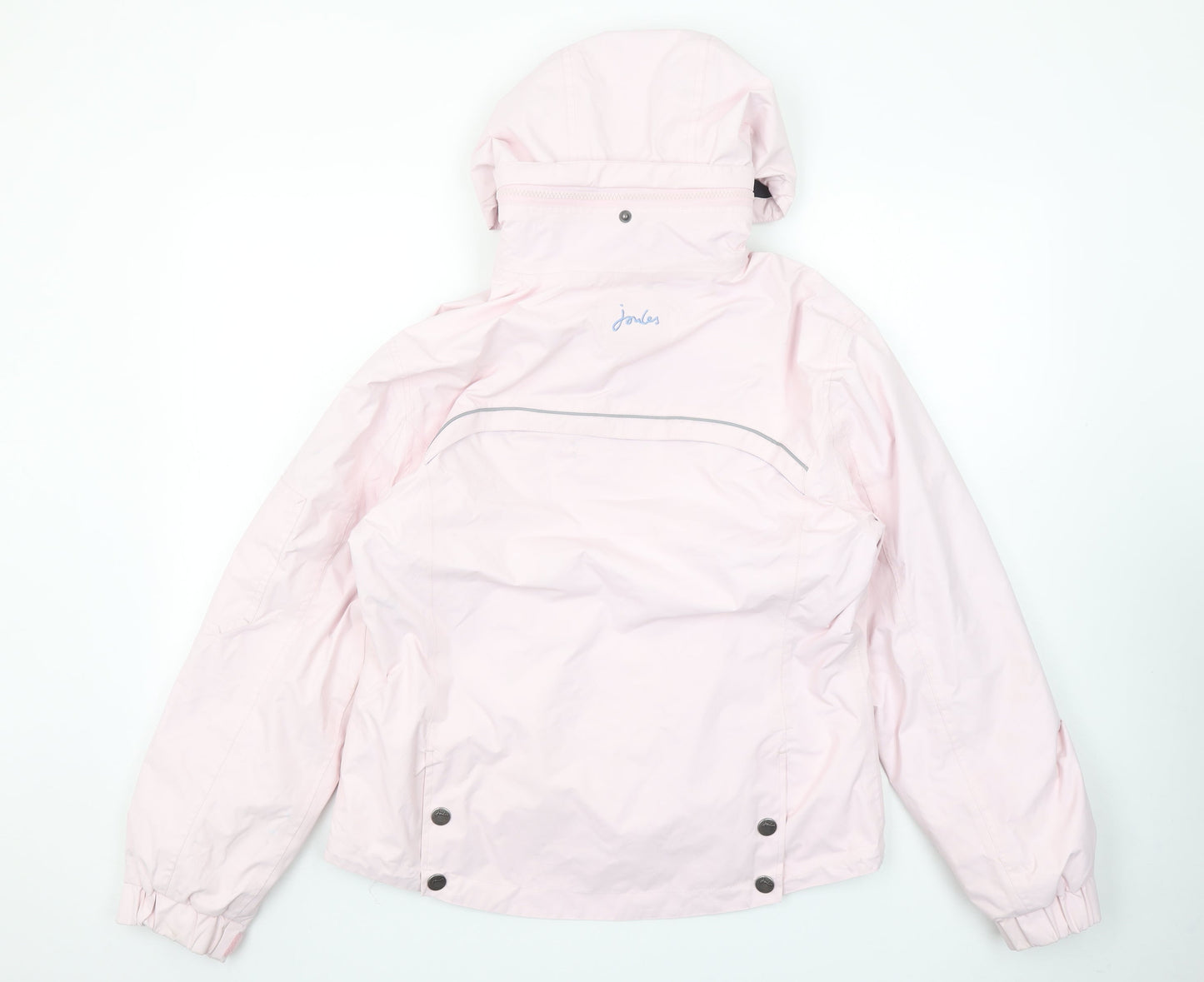 Joules Women Pink Hooded Waterproof Anorak Jacket Size 10