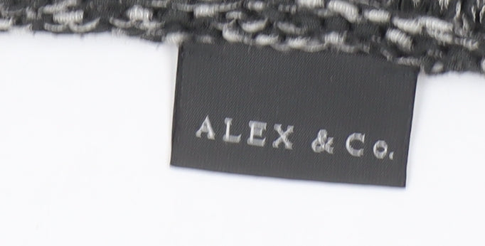 ALEX & Co. Womens Grey Chunky-Knit Scoop Neck Pullover Jumper Size 18