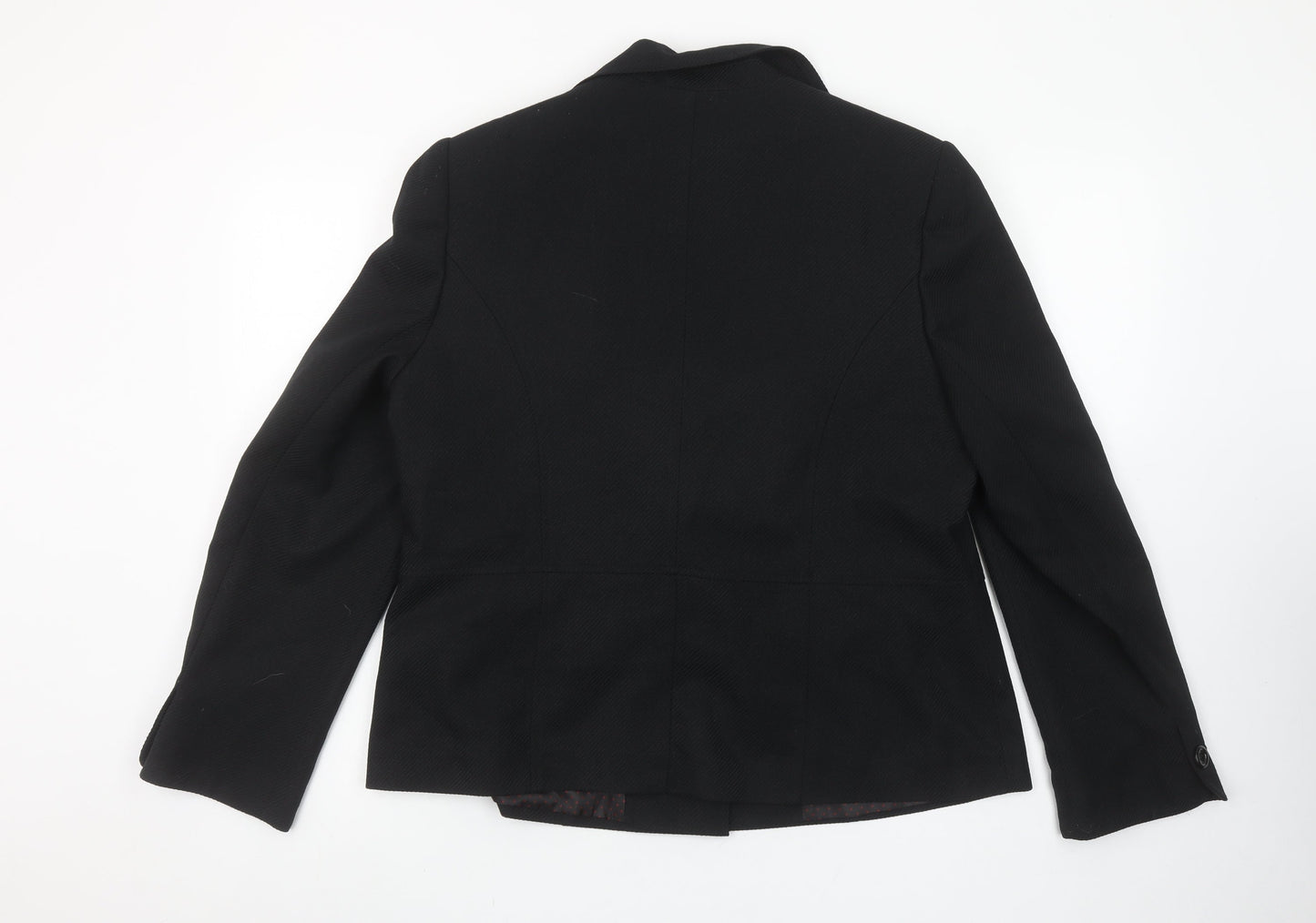 Isle Women’s Black Regular Fit Single-Breasted Blazer Size 16