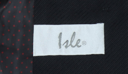 Isle Women’s Black Regular Fit Single-Breasted Blazer Size 16