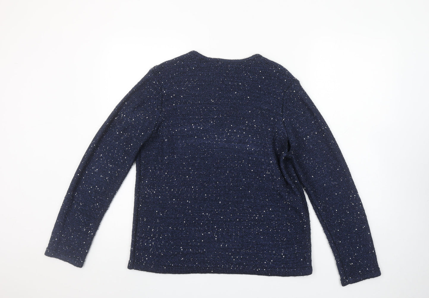 Womens UK Size 14 Marks and Spencer Blue Pullover Jumper