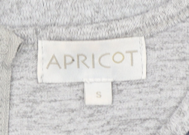 Womens UK Size S Apricot Grey Basic T-Shirt