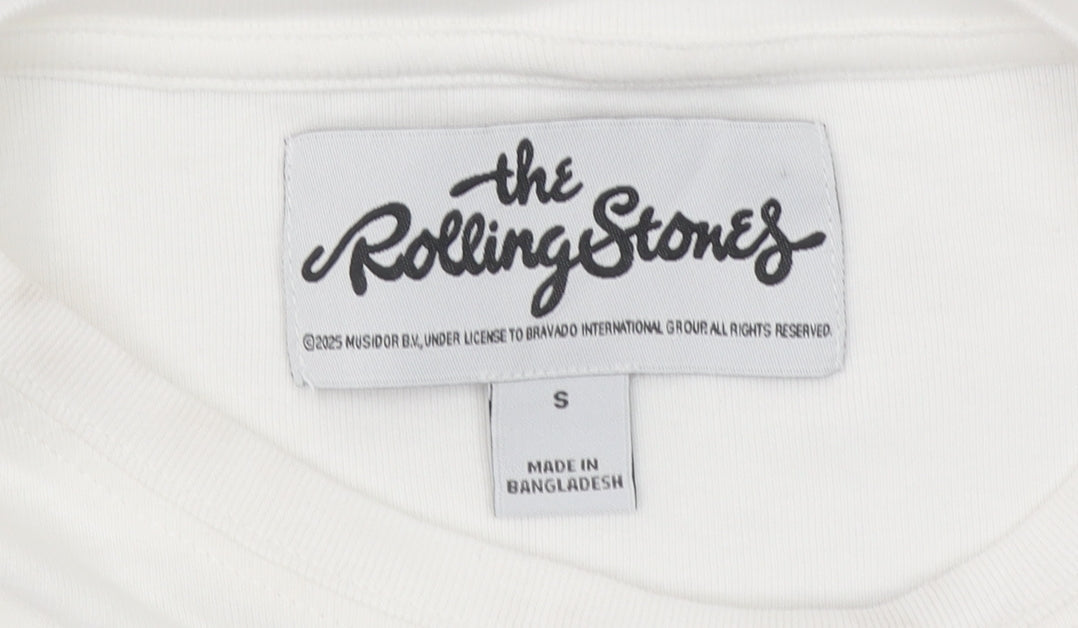 Primark Women’s White Rolling Stones T-Shirt Size S