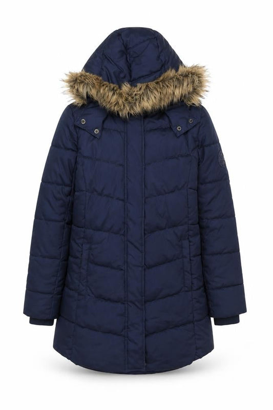 Womens UK Size 14 H&M Blue Puffer Jacket