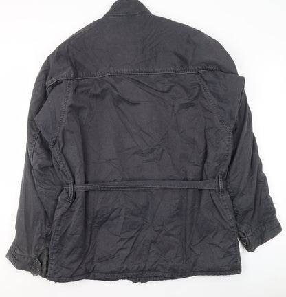 Mens UK Size M French Connection Grey Military Jacket