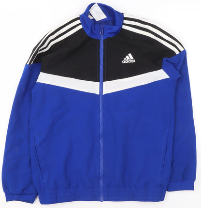 Boys UK Size 9-10 Years adidas Blue Track Jacket