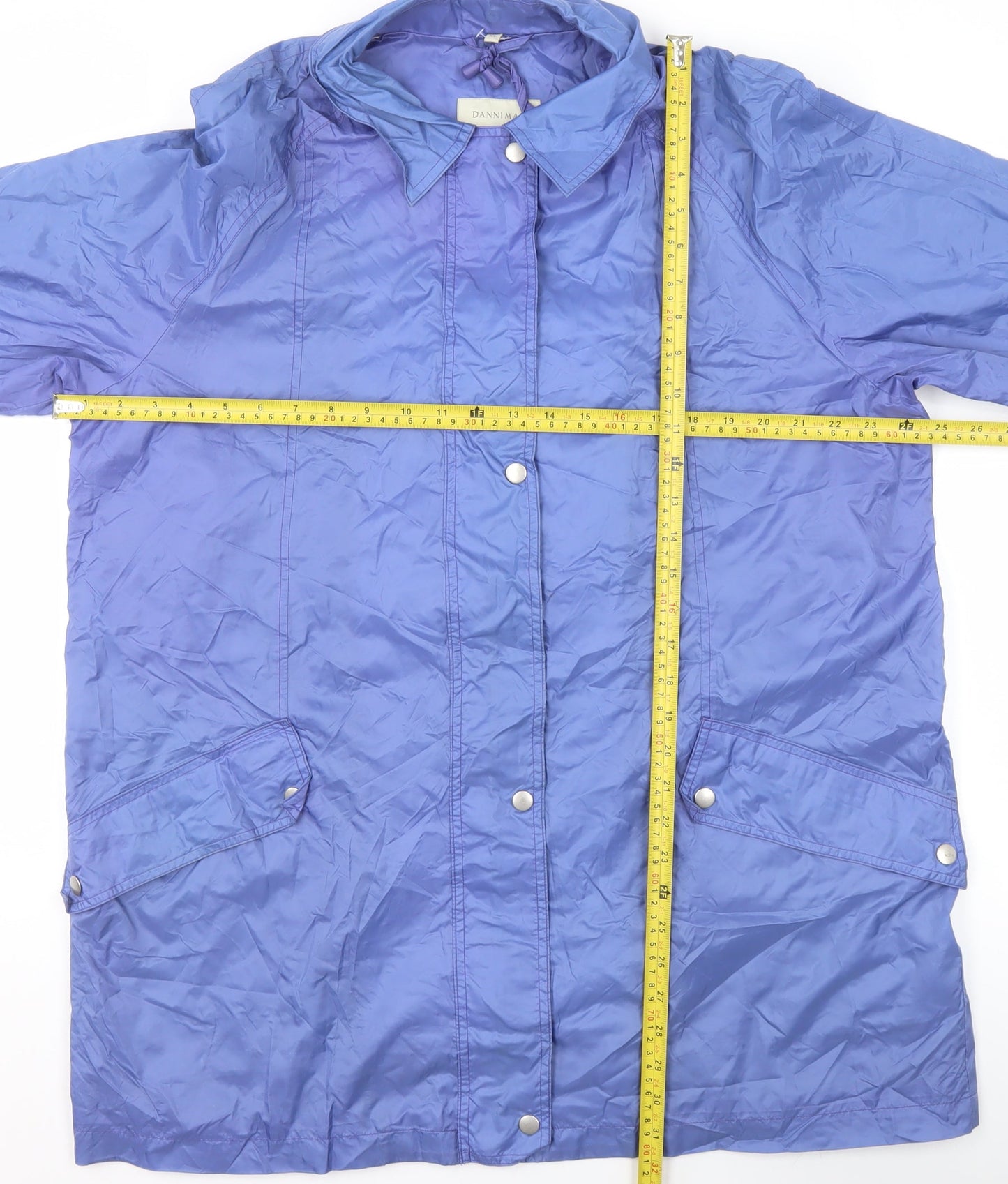 Womens UK Size XL Dannimac Blue Rain Coat