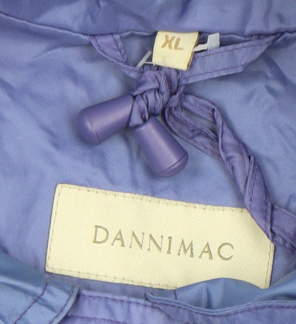 Womens UK Size XL Dannimac Blue Rain Coat