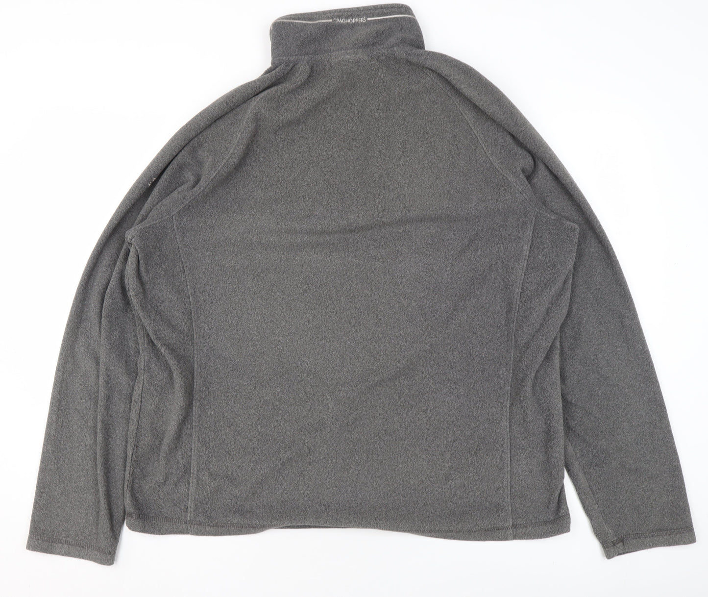 Craghoppers Women Grey Fleece 1/4 Zip Pullover Sweatshirt Size XL