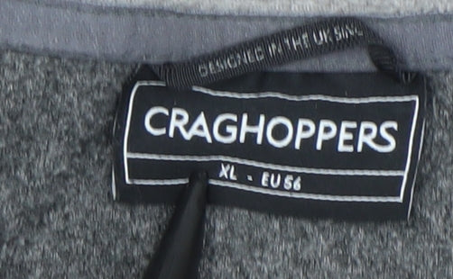 Craghoppers Women Grey Fleece 1/4 Zip Pullover Sweatshirt Size XL