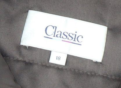 Womens UK Size 18 Marks and Spencer Brown Basic Jacket