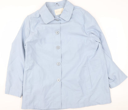 Womens UK Size 16 Rowlands of Bath Blue Rain Coat