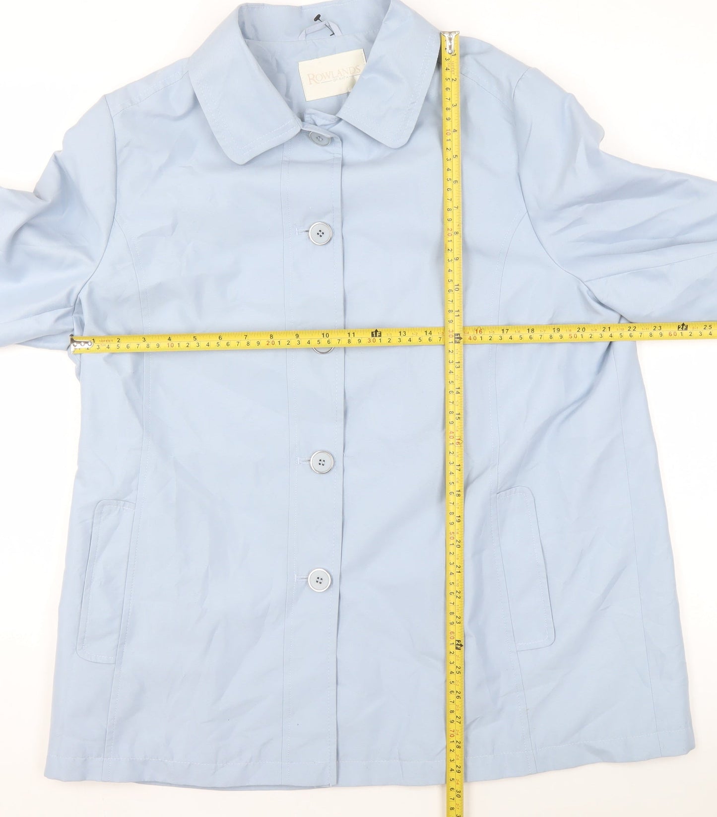 Womens UK Size 16 Rowlands of Bath Blue Rain Coat