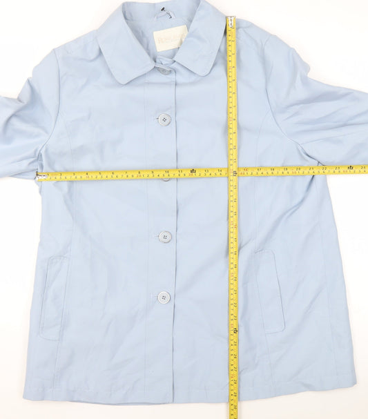 Womens UK Size 16 Rowlands of Bath Blue Rain Coat