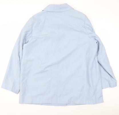 Womens UK Size 16 Rowlands of Bath Blue Rain Coat