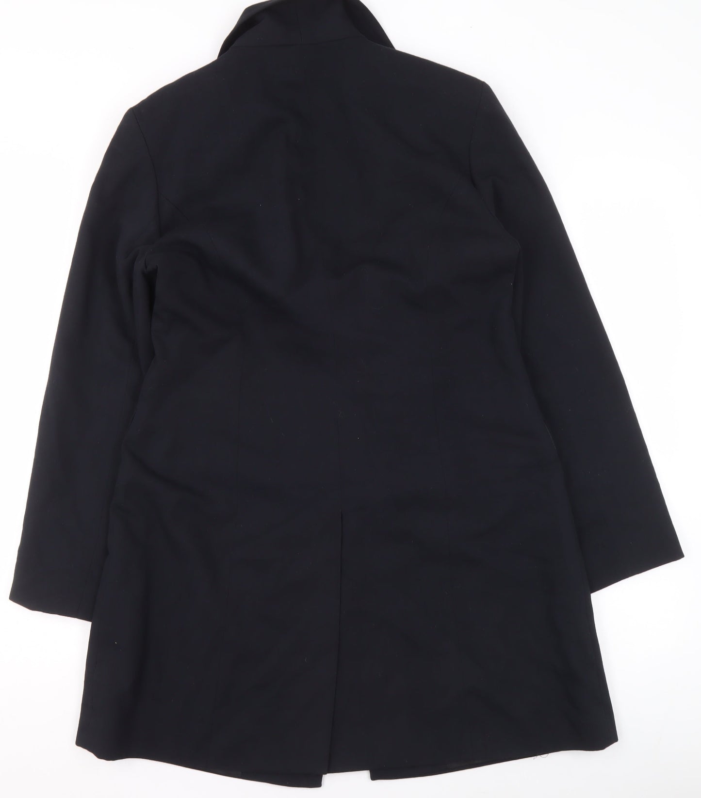 Womens UK Size 12 Dorothy Perkins Black Overcoat