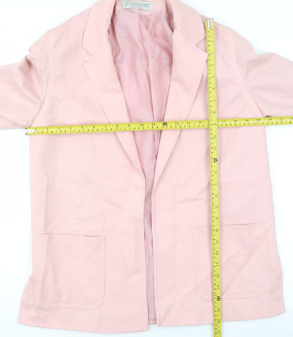Womens UK Size 12 Planet Regular Pink Blazer