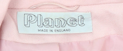 Womens UK Size 12 Planet Regular Pink Blazer