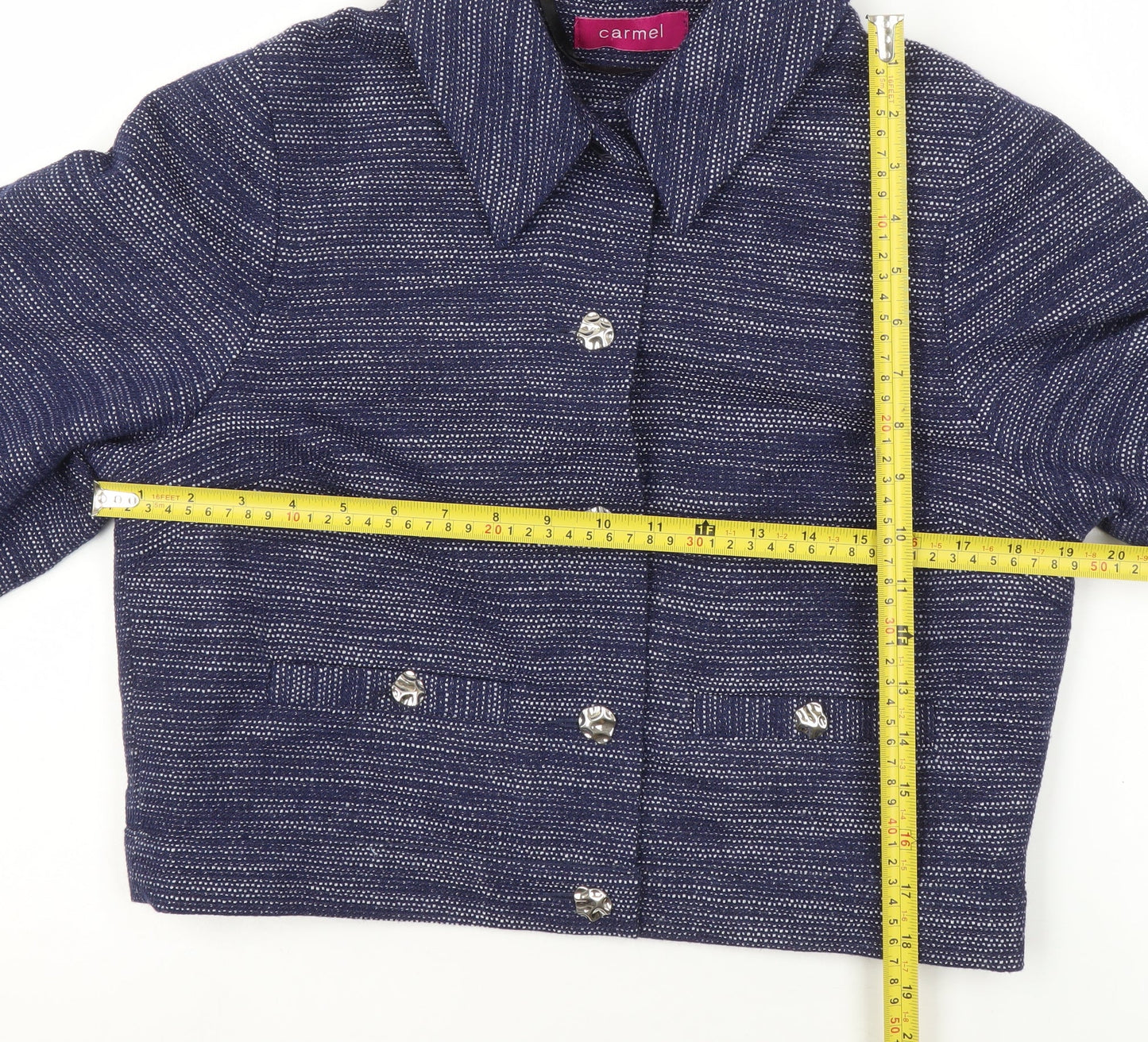Womens UK Size 12 Carmel Regular Blue Suit Jacket