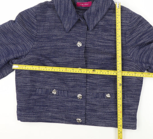 Womens UK Size 12 Carmel Regular Blue Suit Jacket