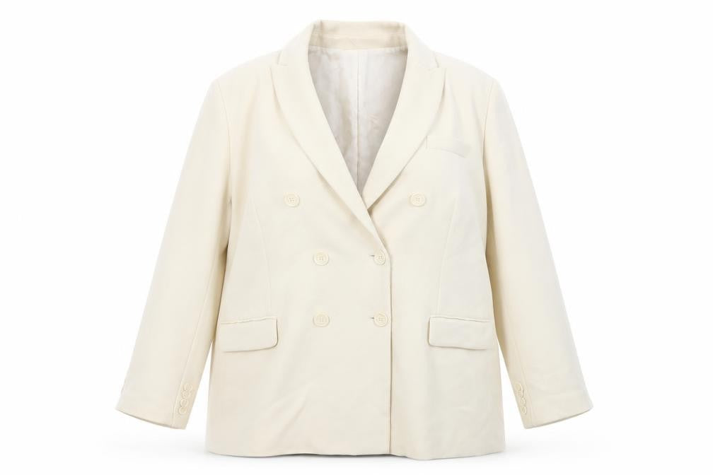 Womens UK Size 18 Zara Regular Ivory Suit Jacket