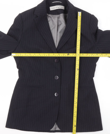 Womens UK Size 10 Tom English Regular Black Suit Jacket