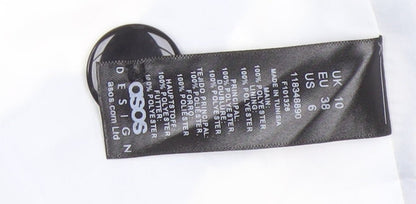 ASOS DESIGN Women’s Zebra Print Black White Blazer UK 10 Regular Fit