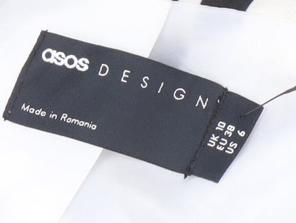 ASOS DESIGN Women’s Zebra Print Black White Blazer UK 10 Regular Fit