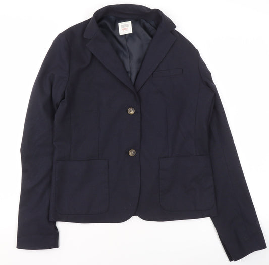 Gap Women's Blue Modern Blazer UK 12 Classic Tailored Jacket