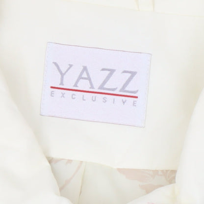 Yazz Exclusive Womens Ivory Belted Trench Coat Size 10