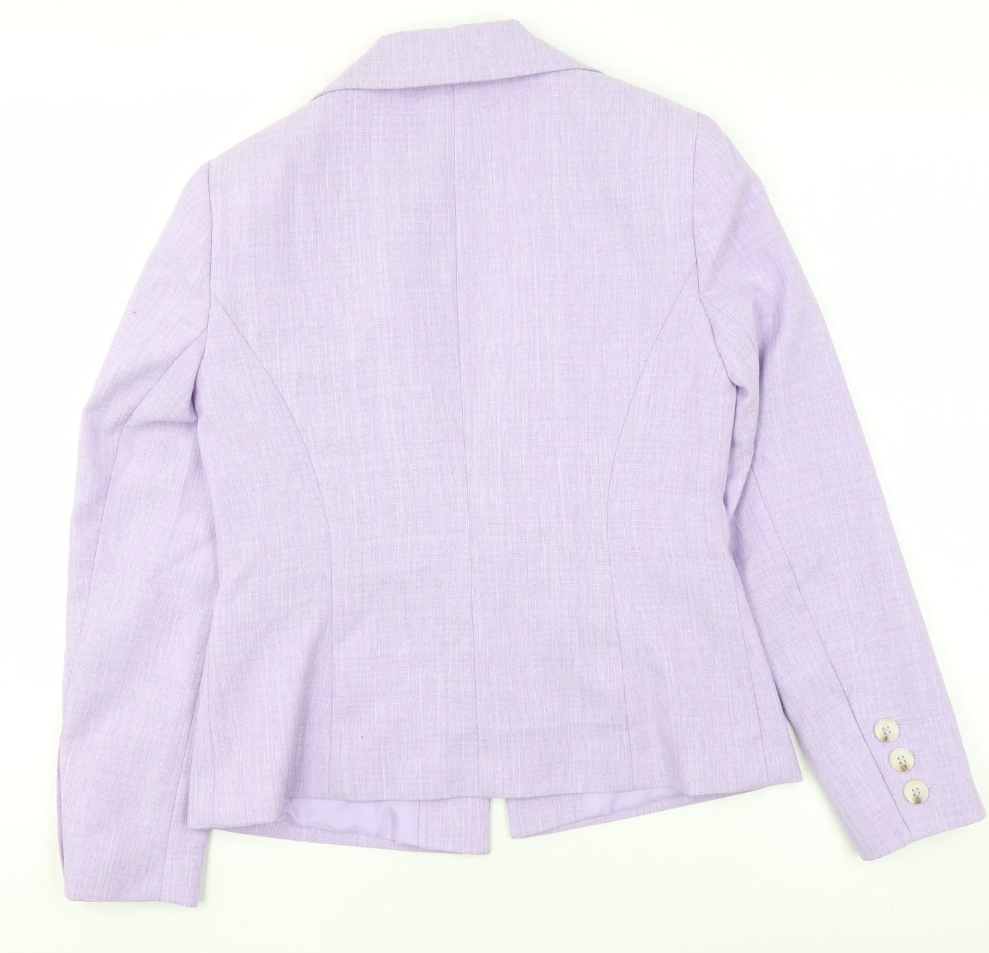 Miss Selfridge Women’s Purple Petite Double-Breasted Suit Jacket UK 8