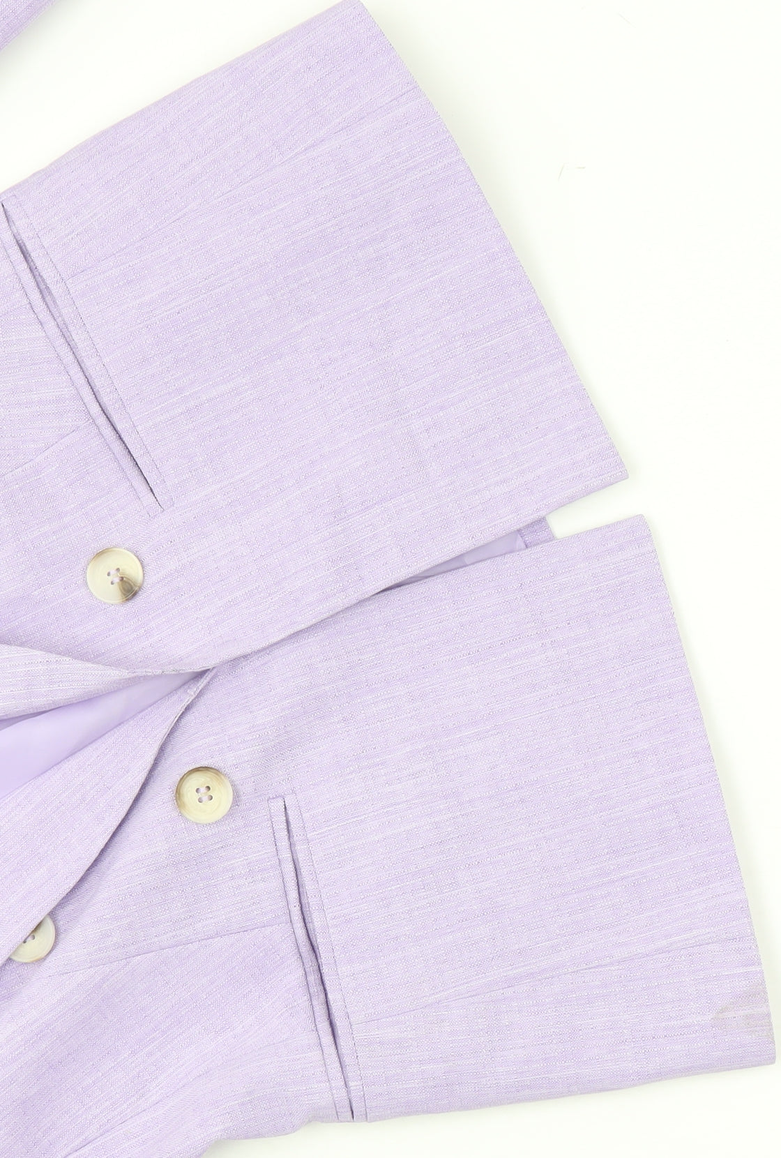 Miss Selfridge Women’s Purple Petite Double-Breasted Suit Jacket UK 8