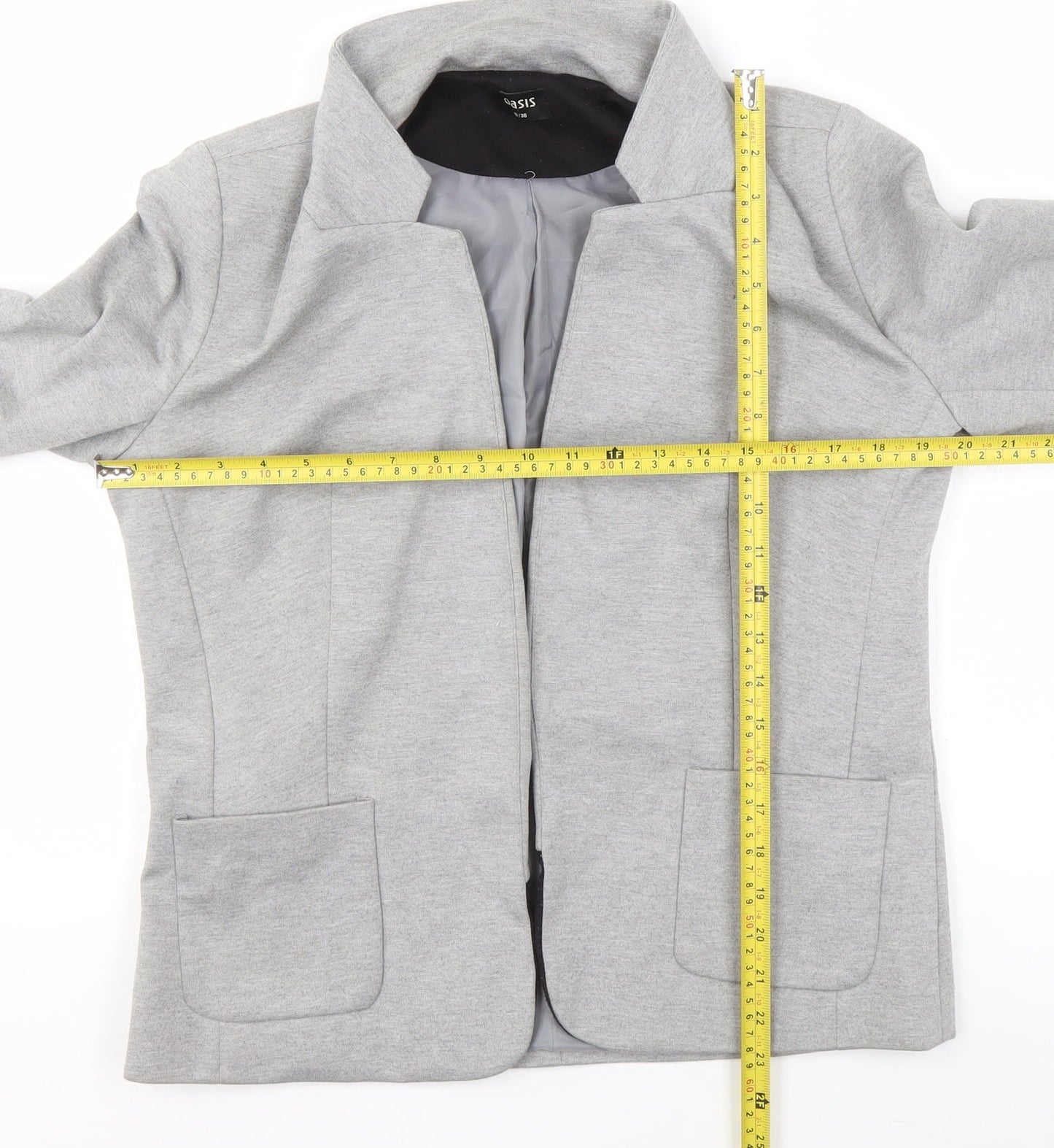 Womens UK Size 10 Oasis Regular Grey Blazer