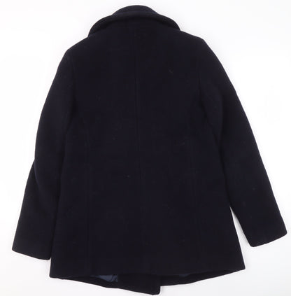 Mens UK Size 36 CLAUDIE PIERLOT Black Pea Coat