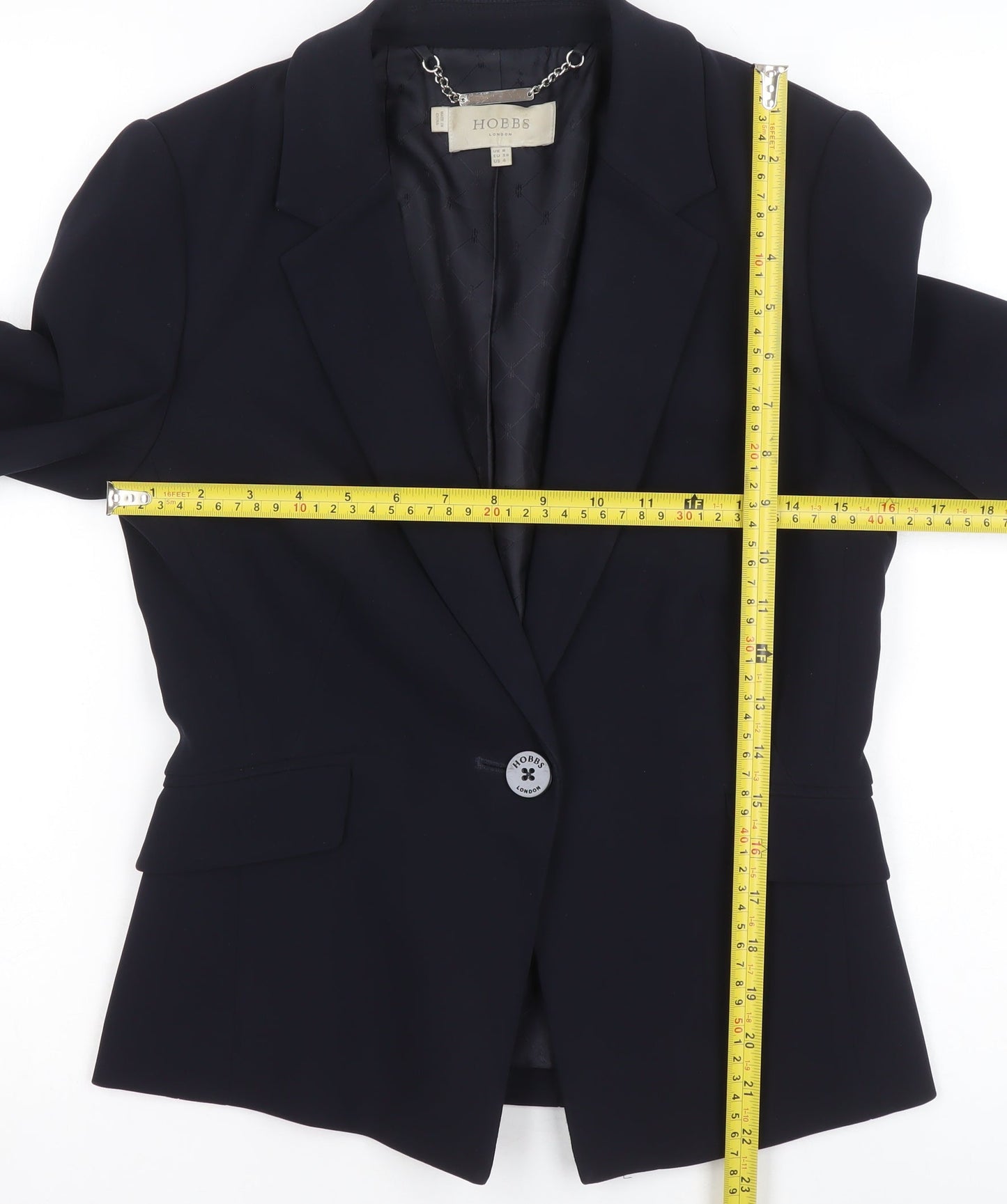 Womens UK Size 8 Hobbs Regular Black Blazer